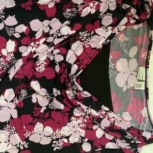 Covington long sleeve floral top blouse